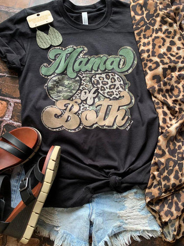 Mama Of Both Tee - Southern Swank Wholesale