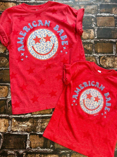 Toddler/Youth American Babe Star Tee - Southern Swank Wholesale