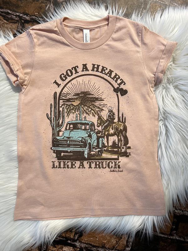 Youth Heart Like A Truck Tee